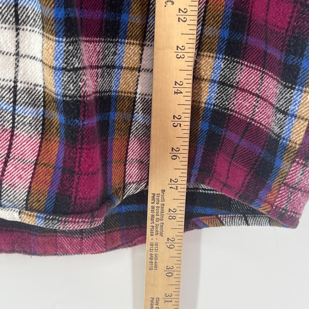 Vintage 90s Five Brother Heavyweight Flannel Shirt Men Tallman L Plaid Grunge - Picture 5 of 9